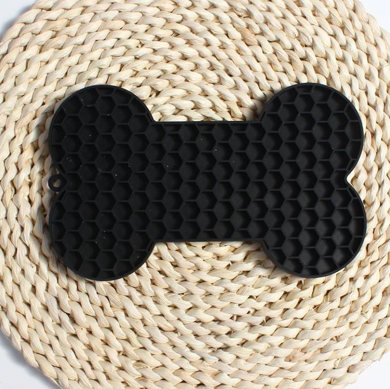 tapis de léchage en silicone pour chien - repas lent