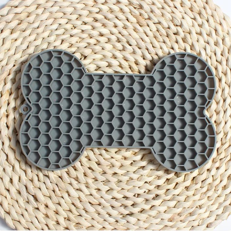 tapis de léchage en silicone pour chien - repas lent