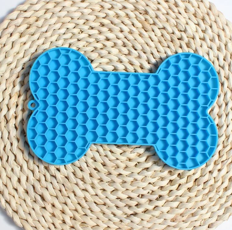 tapis de léchage en silicone pour chien - repas lent